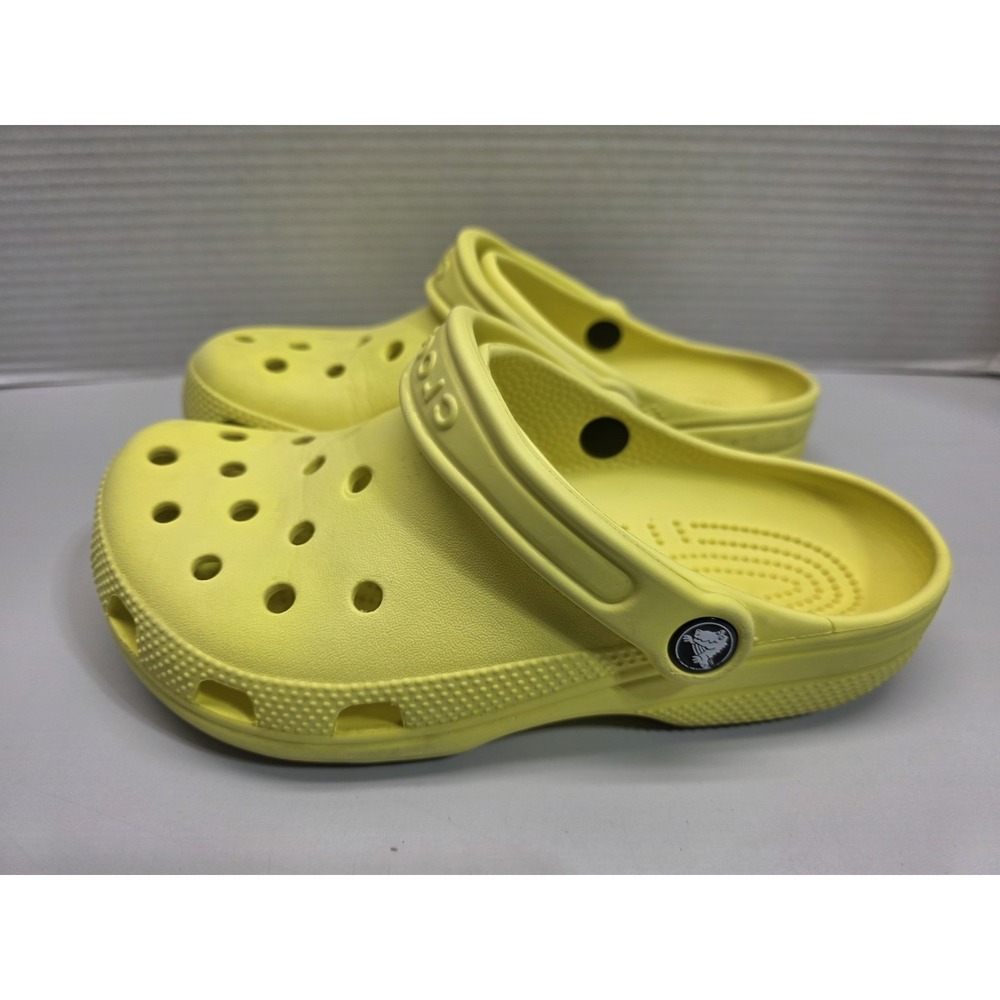 Crocs Classic Clog Yellow Slip On Waterproof Sandals Womens 6 Mens 4 10001 12/23